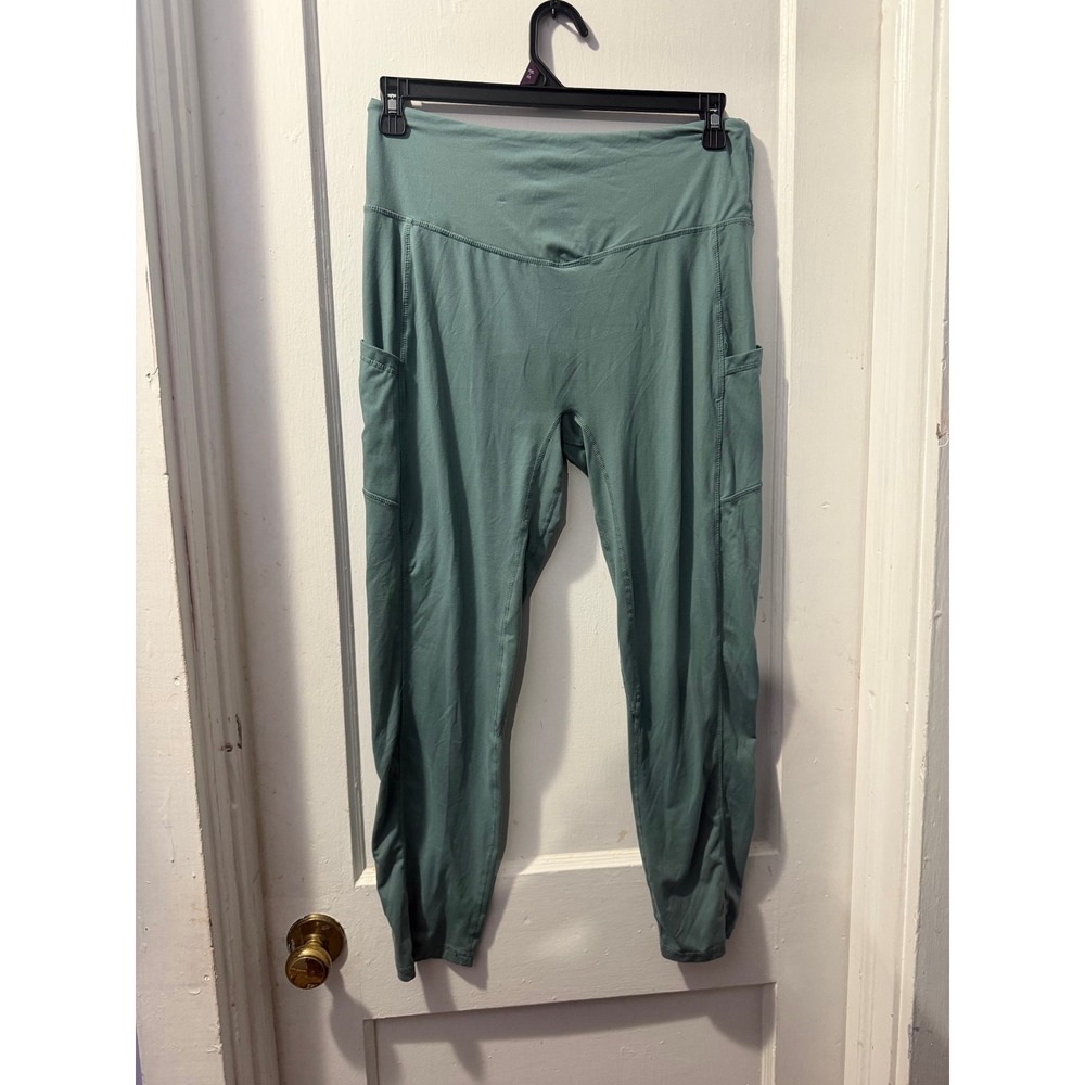 Rae Mode Bluegreen Pocket Leggings High Waisted Plus Size 1X New With Tags